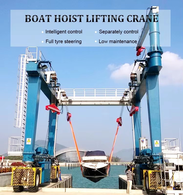 Shipyard Dock 20t 40t Boat Vessel Lift Crane Electric Lifting Crane 300 Ton Crane Price