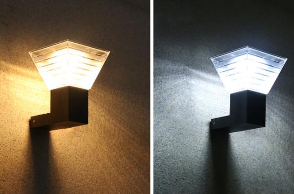 Lâmpada de parede alltop exterior IP65 impermeável 6v integrado 5W All In One LED luz solar de jardim para caminho e pátio