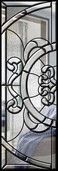 Removable Theft Proof Decorative Panel Glass Brass / Nickel / Patina Caming