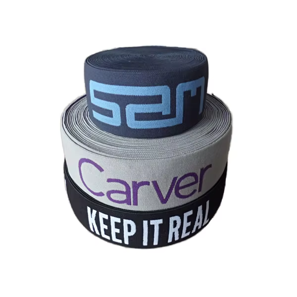 Jacquard Elastic Band ceinture en nylon pour le sport pantalon de yoga étirer soutient-gorge la cravate