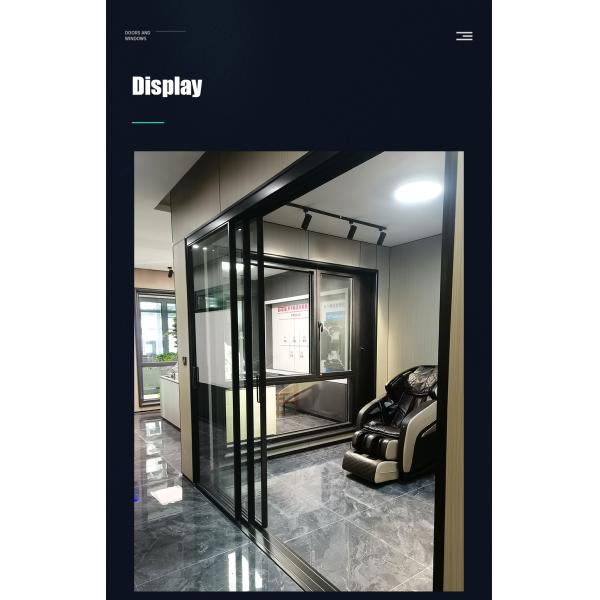 Нержавеющая сталь экрана сетки Алюминиевые стеклянные раздвижные двери с тепловым разрывом и хорошие