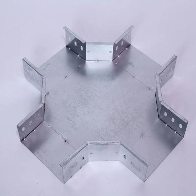 Wall Mounted Galvanized Steel Cable Tray Fittings Corrosion Resistant