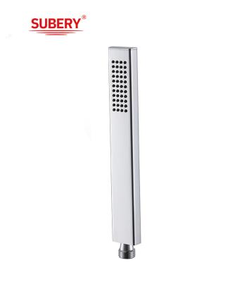 Microfone de latão chuveiro manual chuveiro para coluna de chuveiro banheiro bico de silício fácil de limpeza quadrado OEM