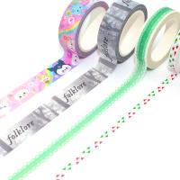 Ruban imprimé japonais de ruban de papier de Kawaii Washi de résistant à l'eau