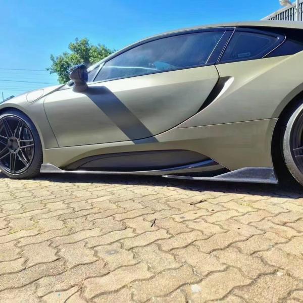 For BMW I8 Carbon Fiber Body Kit I8 Carbon Fiber Front Lip Diffuser Spoiler Side Skirt