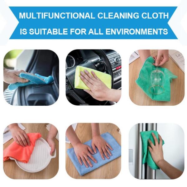 Eco Friendly Microfiber Cleaning Towel High Thickness Microfiber Dust Cloths