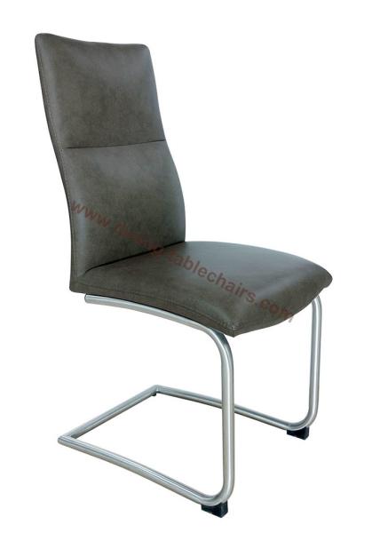 Anli PU Polyurethane Upholstered Stainless Dining Chair Livingrooom Chair Leisure Chair