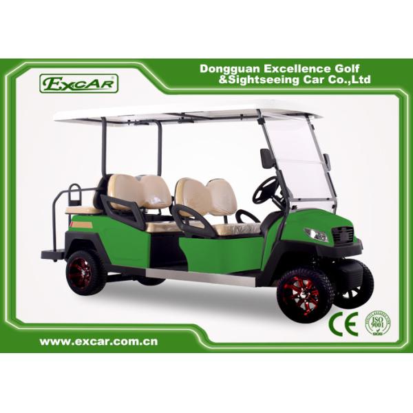 Safe & Strong Electric Golf Cart 4 front Seats & 2 back seats 5KW Motor 48V Lithium Battery carried CURTIS AC Control System48V/400A