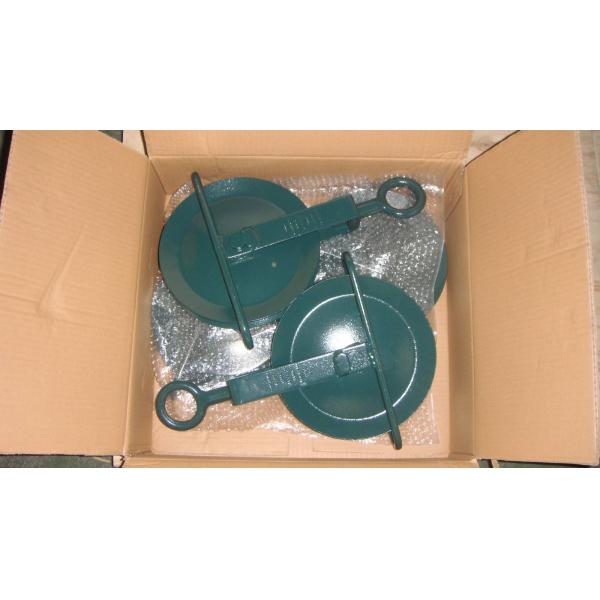 Heavy Duty Scaffolding Tools Gin Wheel Scaffold Rope Pulley With Swivel Eye