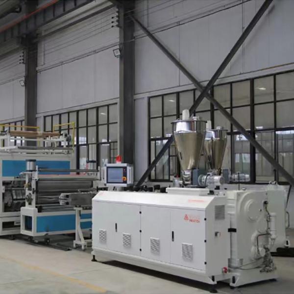 Customized Glazed Tile Profile Extrusion Line PVC Extruder Machine for Production