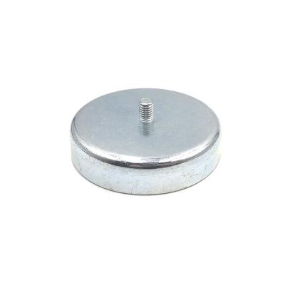 Aimant de pot de néodyme du zingage D10mm avec Bush vissé