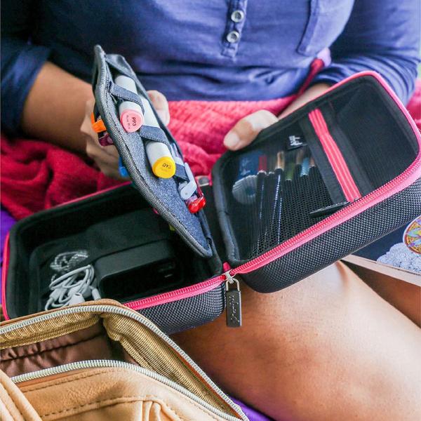 L8.75'' EVA Pencil Case For Gel Pens Markers Brushes