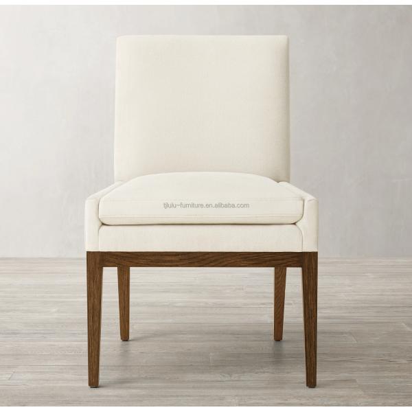 Silla de comedor de madera tapizada para restaurante y hotel moderno