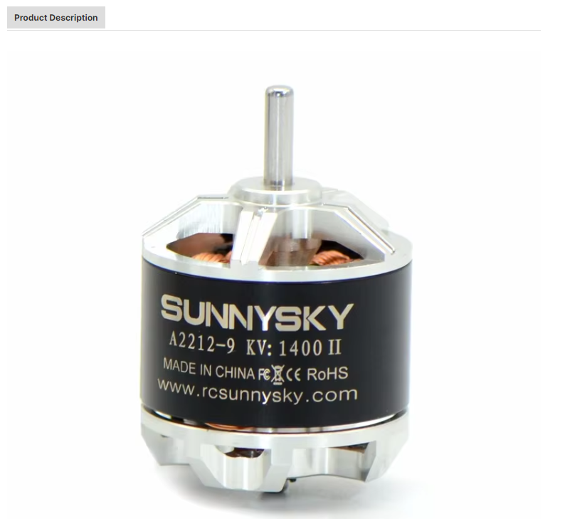 Sunnysky A2212 KV980  Brushless Motor For Practicing