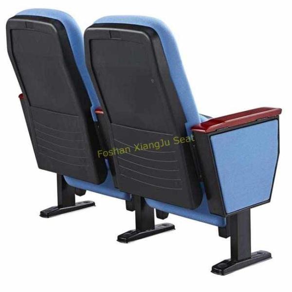 Public Foldable Auditorium Chairs with Caster and Wooden Writing Tablet