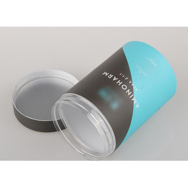 Plastic Composite Can Packaging With Paper Print Cover SGS Certification