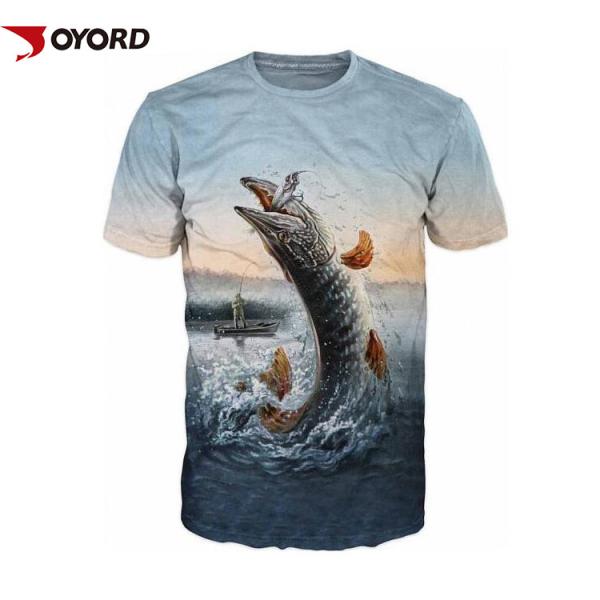 Sport  Easy Wash Custom Fishing Jerseys Strong Moisture Absorption Recreational
