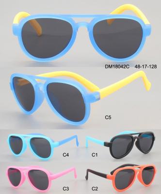 Sun Rays Blocking Double Bridges Kids Polarized Sunglasses