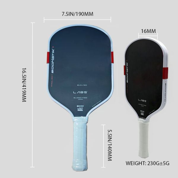 Boomstick Explosive Power Slender BoomCore MOI Tuning System 16mm Graphite T700 Carbon Fiber Picklepaddle Rough Surface