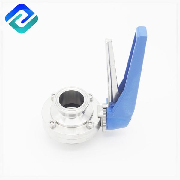 Silicone EPDM SS Butterfly Valve 1.5 Inch 316L Stainless Handle Dn10 Rjt