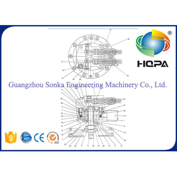Материалы наборов 37С0К001-80 ПТФЭ НБР уплотнения мотора 130В-ИИИ ДАЭВОО СОЛНЕЧНЫЕ гидравлические