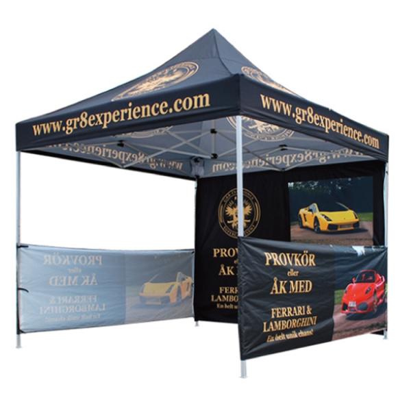 Trade Show Commercial Ez Up Tents CMYK Heat Transfer Printing Simple Set Up