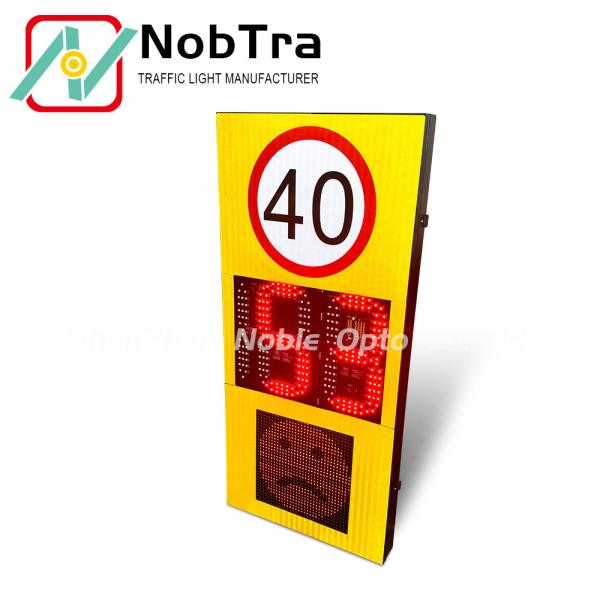 Solar Powered Radar Speed Sign With LED Display Weatherproof With Data Logging Function