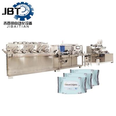 Heavy Duty Wet Wipes Machinery 100 Bags/Min Speed With Easy Installation