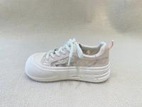 Round Head Womens Pink Casual Shoes Rubber Outsole Pink Casual Sneakers