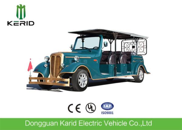 11 Seater Electric Vintage Cars , 7.5KW Sightseeing Electric Tourist Bus With AC System