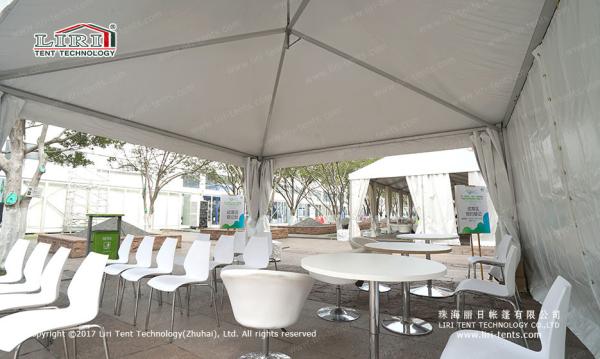Waterproof 30m Width Clear Span PVC And Aluminum Marquee For Exhibition