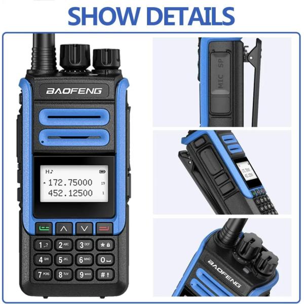 130g Baofeng BF-H7 Dual Frequency Color Portable Transceiver Two-Way Radio