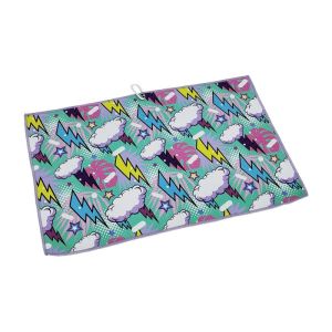 Sublimated Microfiber Waffle Golf Towel Fitness Cooling Towel For Players 50x100cm
