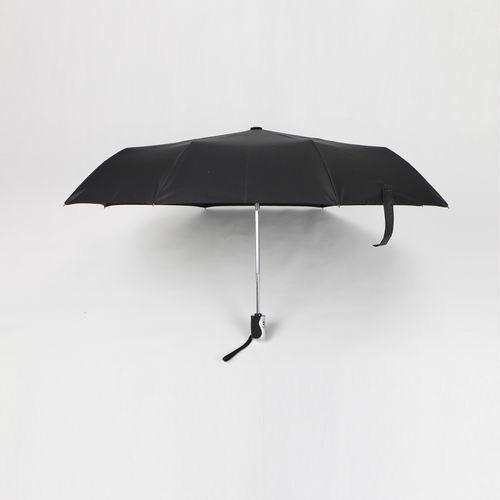 21 inch black auto open close umbrella with black pongee for promotion