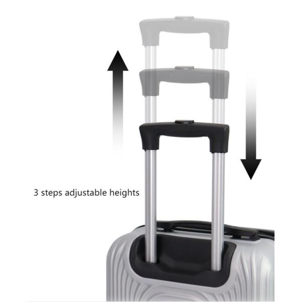 Highly Durable Hard Shell 3 Piece Luggage Set With Silent Rolling