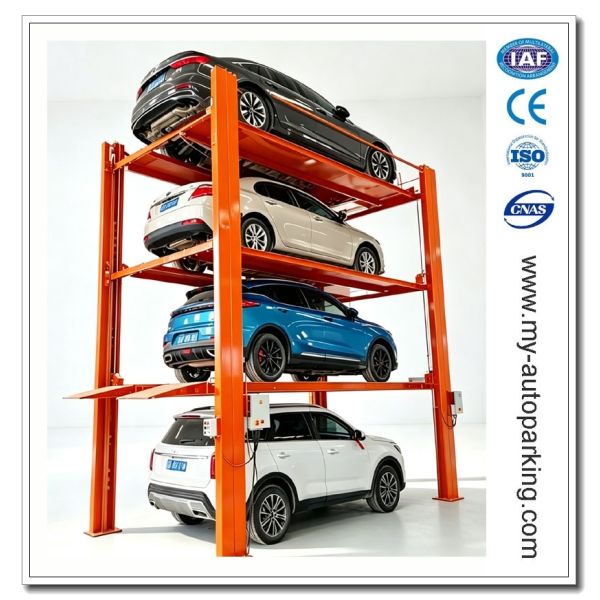 Four Stacking Car Parking Lift | 4 Deck Hydraulic Independent Parking System
