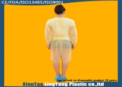 Durable Elastic Cuff Disposable Dressing Gowns , Disposable Surgical Apron OEM Service