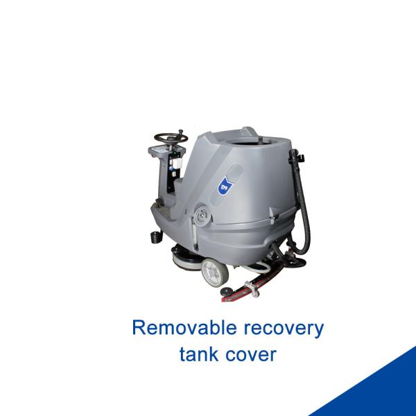 180L Big Recovery Tank Ride On Floor Scrubber PE Material