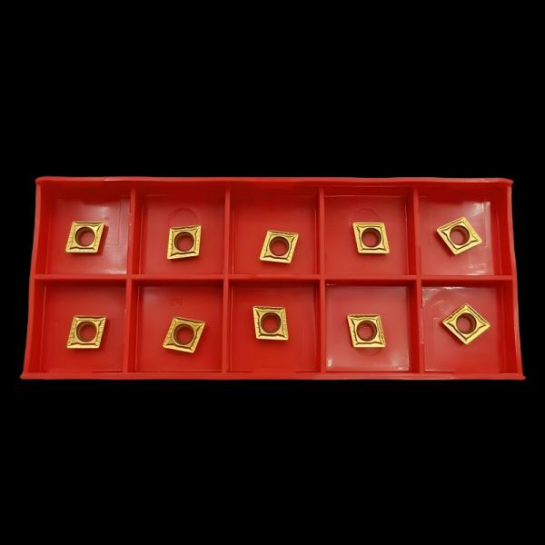 Tungsten Carbide CVD Coated Inserts CCMT060204 For Lathe Turning Tool