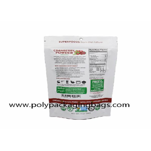 Child Proof Ziplock Aluminized Compound Packaging Bag For Food