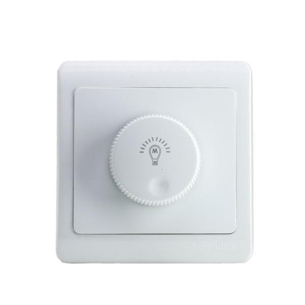 AC85-120V AC180-265V LED Lamp Dimmer Switch Brightness Controller Wall Mounted Rotary Knob