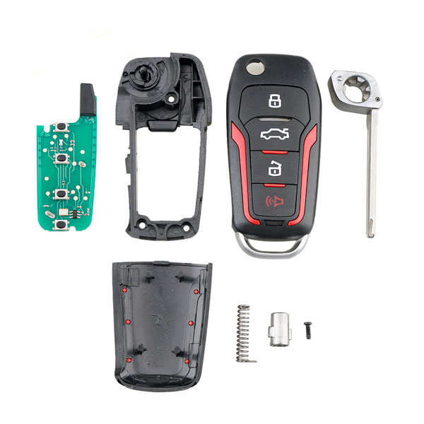 4 Button CWTWB1U331 315Mhz 4D63 Fob Remote Control Car Key For Ford