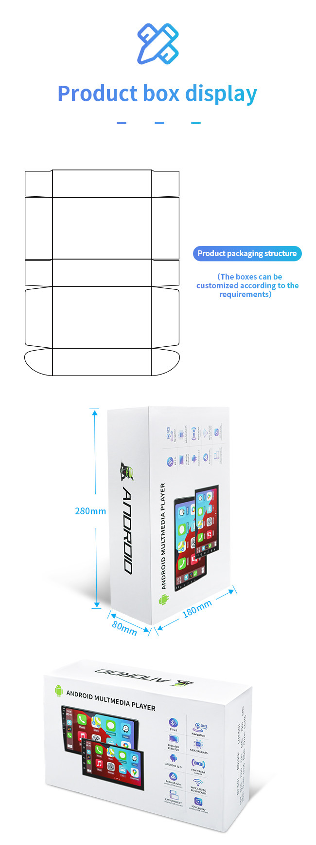 Игрок Wifi HD 1080P автомобиля экрана DIN андроида 1 планшета держателя автомобиля GPS 7 дюймов телескопичный