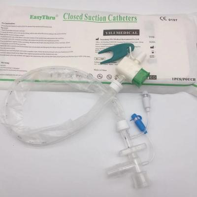 Easy Thru Closed Tracheal Suction System 6Fr Individual Packaging For Healthcare Facilities