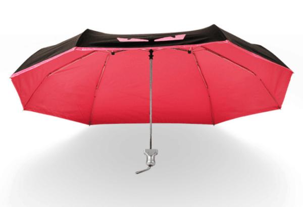 Small Lightweight Sun Mountain Golf Umbrella Double Canopy 3 Section Metal Frame
