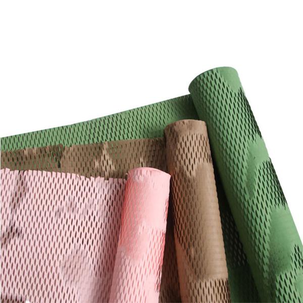 Recyclable Craft Paper Manufacturing Kraft Paper Biodegradable Protective Honeycomb Wrapping Paper