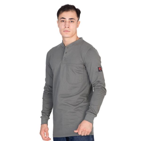 Mining Work FR Cotton T Shirt For Oil And Gas Industiral Workers NFPA70E