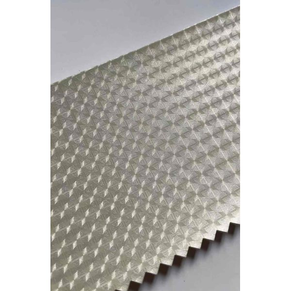 Lance fan crystal pattern Crystal Double Layer PU Coated Soccer Leather with Waterproof Non-Woven Backing and Customizable Pattern