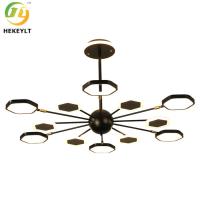 Metal que pendura a luz moderna decorativa do pendente para o ouro/preto da sala de jantar da sala de visitas