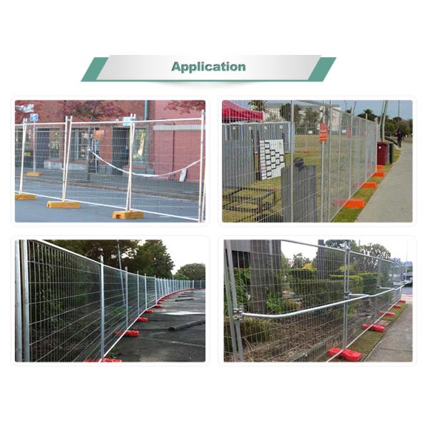 Construction Site Removable 2.1m High Temporary Metal Fencing Panels Hot Dip Galvanised